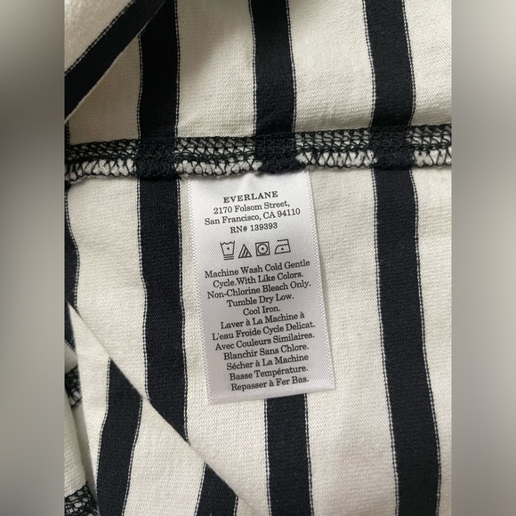 New Everlane The Mariner Tee Striped Shirt Women Size XS - Picture 15 of 16